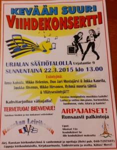 Kevään suuri viihdekonsertti Säätiötalolla